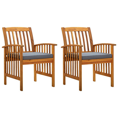 Vidaxl tuinstoelen 2 st met kussens massief acaciahout