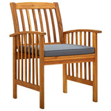 Vidaxl tuinstoelen 3 st met kussens massief acaciahout