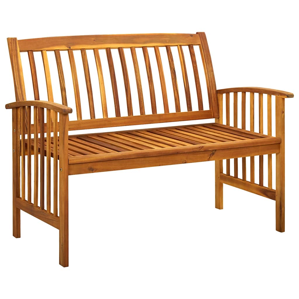 Vidaxl tuinbank met kussen 119 cm massief acaciahout