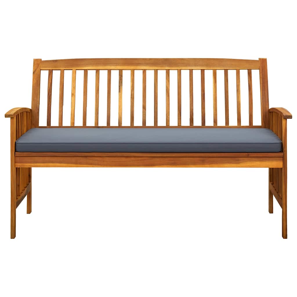 Vidaxl tuinbank met kussen 147 cm massief acaciahout