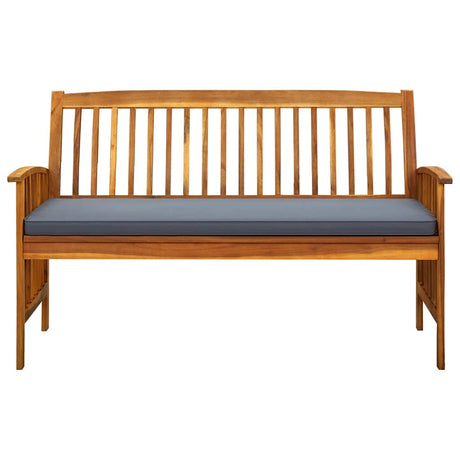 Vidaxl tuinbank met kussen 147 cm massief acaciahout