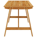 Vidaxl tuintafel 140x70x73,5 cm massief acaciahout