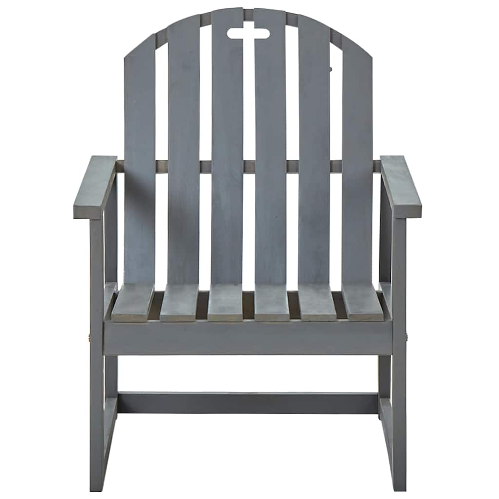 Vidaxl tuinstoelen 2 st massief acaciahout grijs