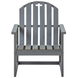 Vidaxl tuinstoelen 2 st massief acaciahout grijs