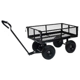 Vidaxl tuinwagen 250 kg zwart