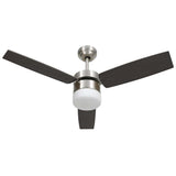 Vidaxl Deckenventilator mit Lampenfernbedienung 108 cm dunkelbraun