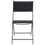 Vidaxl tuinstoelen inklapbaar 4 st staal en textileen