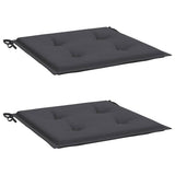 Vidaxl Garden Stuhl Pushions 2 PCs 40x40x4 cm Oxford Stoffanthrazit -gelöscht