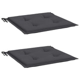 Vidaxl Garden Chair Cushions 2 St 40x40x3 CM Oxford Fabric Anthracite -färgad