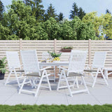 Vidaxl Gartenstuhlkissen 6 Stcs 40x40x4 cm Oxford Stoff grau