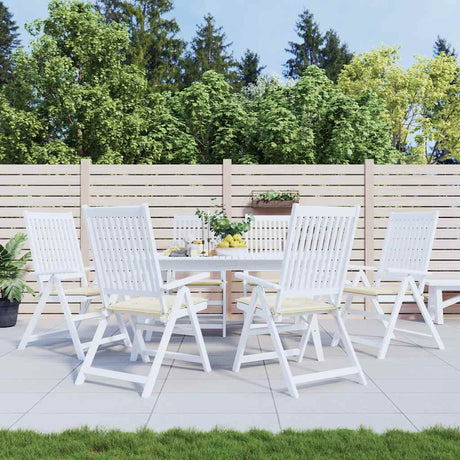 Vidaxl Gartenstuhlkissen 6 Stcs 40x40x4 cm Oxford Stoff Crème -Colored