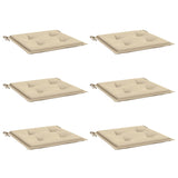 Vidaxl Garden Frea Poduszki 6 szt. 40x40x3 CM Oxford Tabil Beige