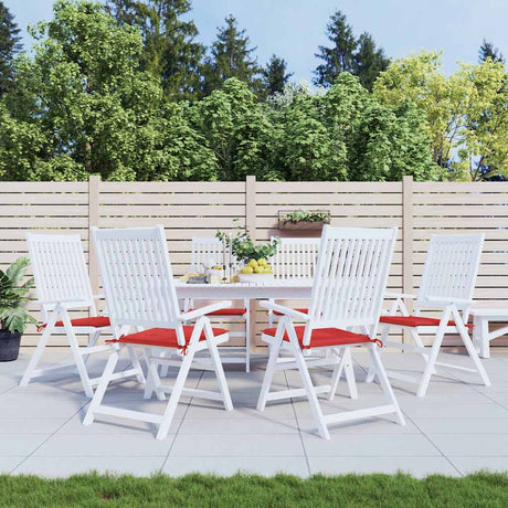 Vidaxl Gartenstuhl Kissen 6 Stcs 40x40x4 cm Oxford Stoff rot