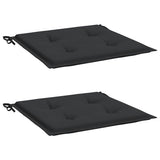 Vidaxl Gartenstuhl Kissen 2 ST 40x40x4 cm Oxford Stoff schwarz