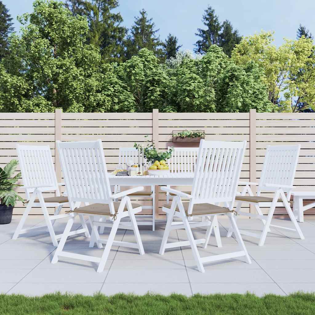 Vidaxl Gartenstuhl Kissen 6 Stcs 40x40x4 cm Oxford Stofftaupe