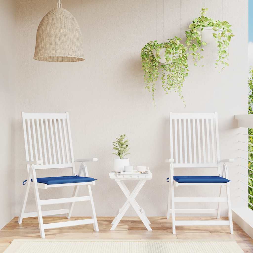 Vidaxl Gartenstuhl Kissen 2 Stcs 40x40x4 cm Oxford Fabric Royal Blau
