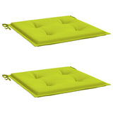 Vidaxl tuinstoelkussens 2 st 40x40x4 cm oxford stof felgroen