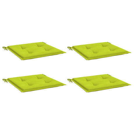 Vidaxl Gartenstuhl Kissen 4 Stcs 40x40x4 cm Oxford Stoff hellgrün