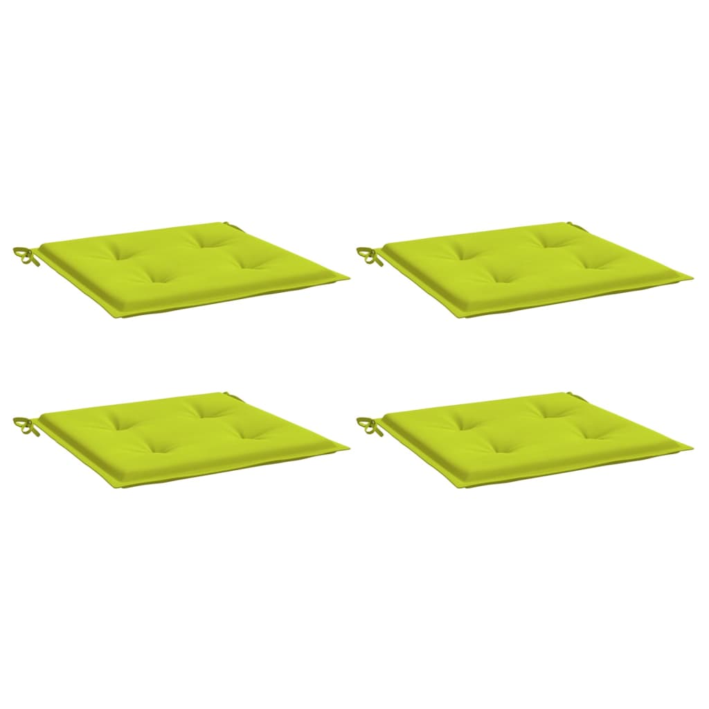 Vidaxl Garden chair cushions 4 pcs 40x40x3 cm Oxford fabric bright green