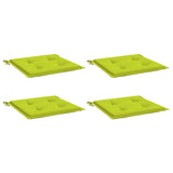 Vidaxl Garden chair cushions 4 pcs 40x40x3 cm Oxford fabric bright green