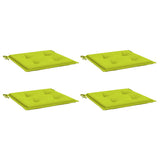 Vidaxl Gartenstuhl Kissen 4 Stcs 40x40x4 cm Oxford Stoff hellgrün