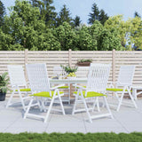 Vidaxl Gartenstuhlkissen 6 Stcs 40x40x4 cm Oxford Stoff hellgrün