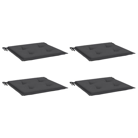 Vidaxl Gartenstuhl Kissen 4 ST 50 x 50 x 4 cm Oxford Stoffanthrazit -gelöscht