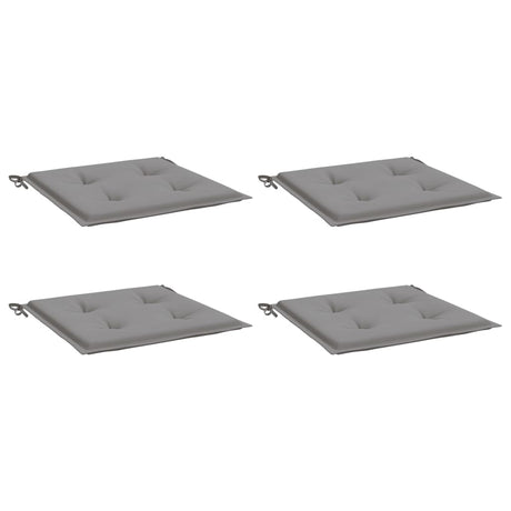 Vidaxl Gartenstuhl Kissen 4 ST 50 x 50 x 3 cm Oxford Stoff grau