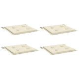 Vidaxl Gartenstuhl Kissen 4 ST 50 x 50 x 3 cm Oxford Stoff Crème -Colored