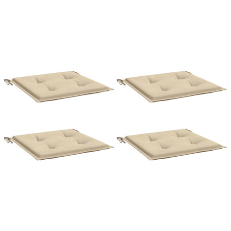 Vidaxl Gartenstuhl Kissen 4 ST 50 x 50 x 4 cm Oxford Stoff Beige