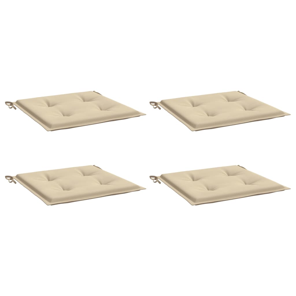 Vidaxl Garden Chair Cushions 4 st 50x50x3 cm oxford tyg beige