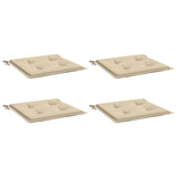 Vidaxl Garden Chair Cushions 4 st 50x50x3 cm oxford tyg beige