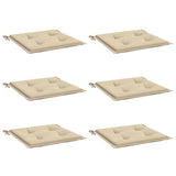 Vidaxl tuinstoelkussens 6 st 50x50x3 cm oxford stof beige