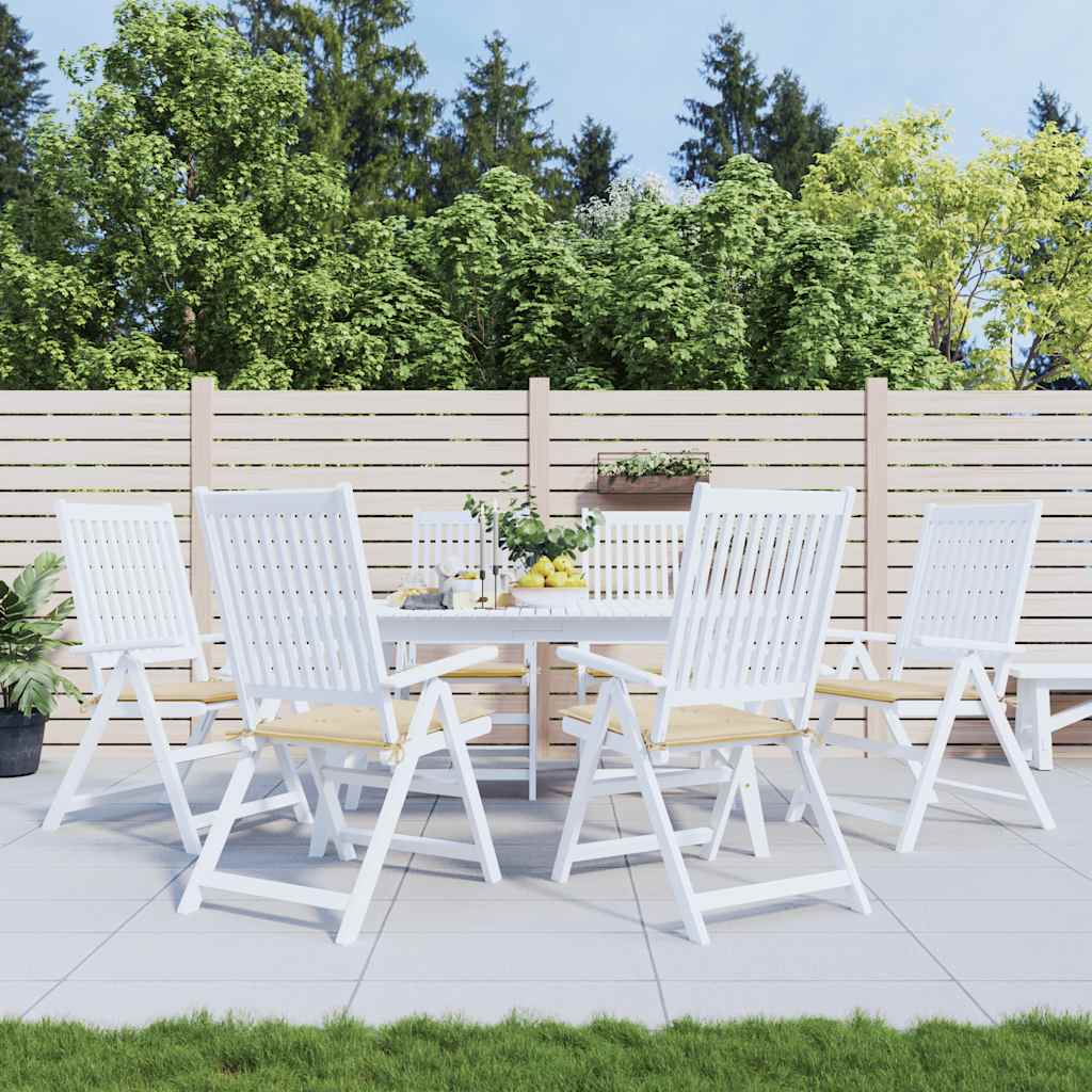 Vidaxl Gartenstuhl Kissen 6 ST 50 x 50 x 4 cm Oxford Stoff Beige