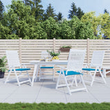 Vidaxl Gartenstuhl Kissen 4 ST 50 x 50 x 3 cm Oxford Stoff Blau
