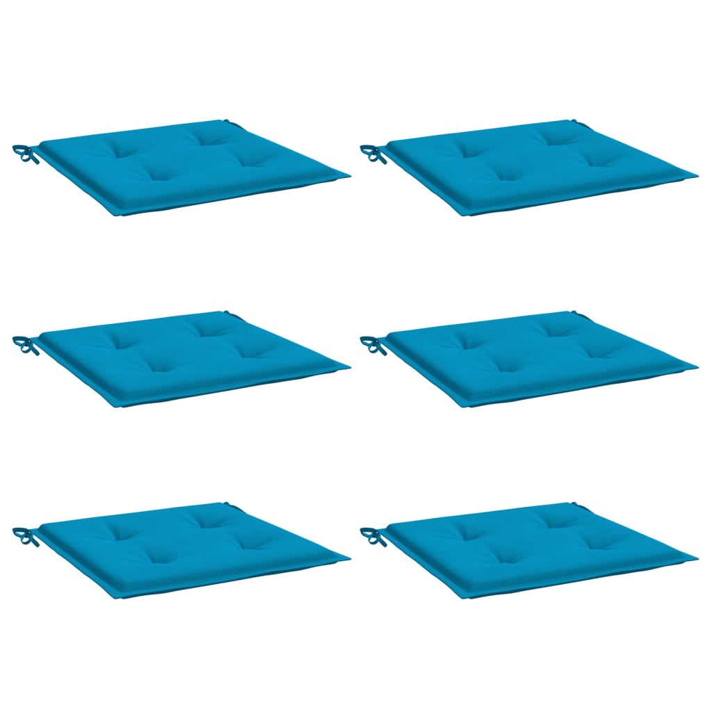 Vidaxl tuinstoelkussens 6 st 50x50x3 cm oxford stof blauw