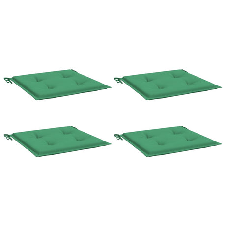 Vidaxl Gartenstuhl Kissen 4 ST 50 x 50 x 3 cm Oxford Stoff grün