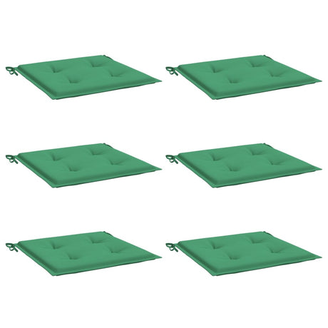 Vidaxl Gartenstuhl Kissen 6 ST 50x50x3 cm Oxford Stoff grün