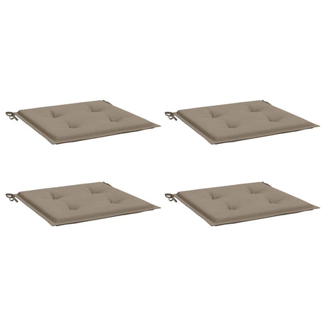 Vidaxl Gartenstuhl Kissen 4 ST 50 x 50 x 4 cm Oxford Stofftaupe