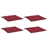 Vidaxl Garden chair cushions 4 st 50x50x3 cm Oxford fabric wine red