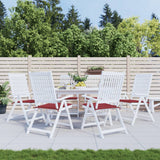 Vidaxl Gartenstuhl Kissen 6 ST 50 x 50 x 3 cm Oxford Stoff Wein rot