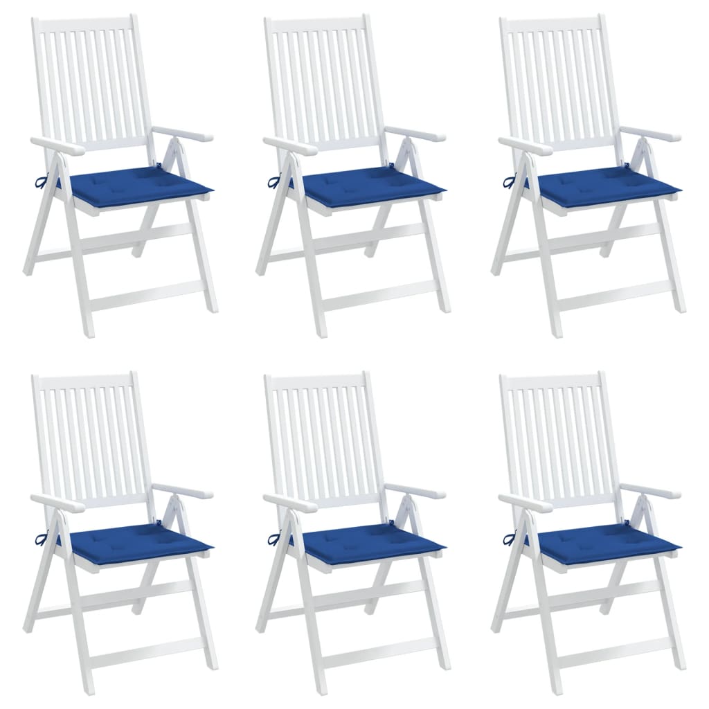 Vidaxl Gartenstuhl Kissen 6 ST 50 x 50 x 3 cm Oxford Fabric Royal Blau