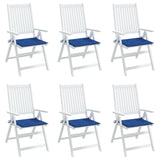 Vidaxl Gartenstuhl Kissen 6 ST 50 x 50 x 3 cm Oxford Fabric Royal Blau
