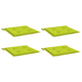 Vidaxl Gartenstuhl Kissen 4 ST 50 x 50 x 3 cm Oxford Stoff hellgrün
