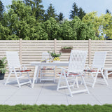 Vidaxl Gartenstuhl Kissen 4 ST 50 x 50 x 3 cm Oxford Stoff Diamond Muster rot
