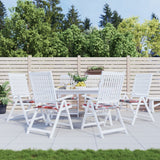 Vidaxl tuinstoelkussens 6 st 50x50x4 cm oxford stof ruitpatroon rood