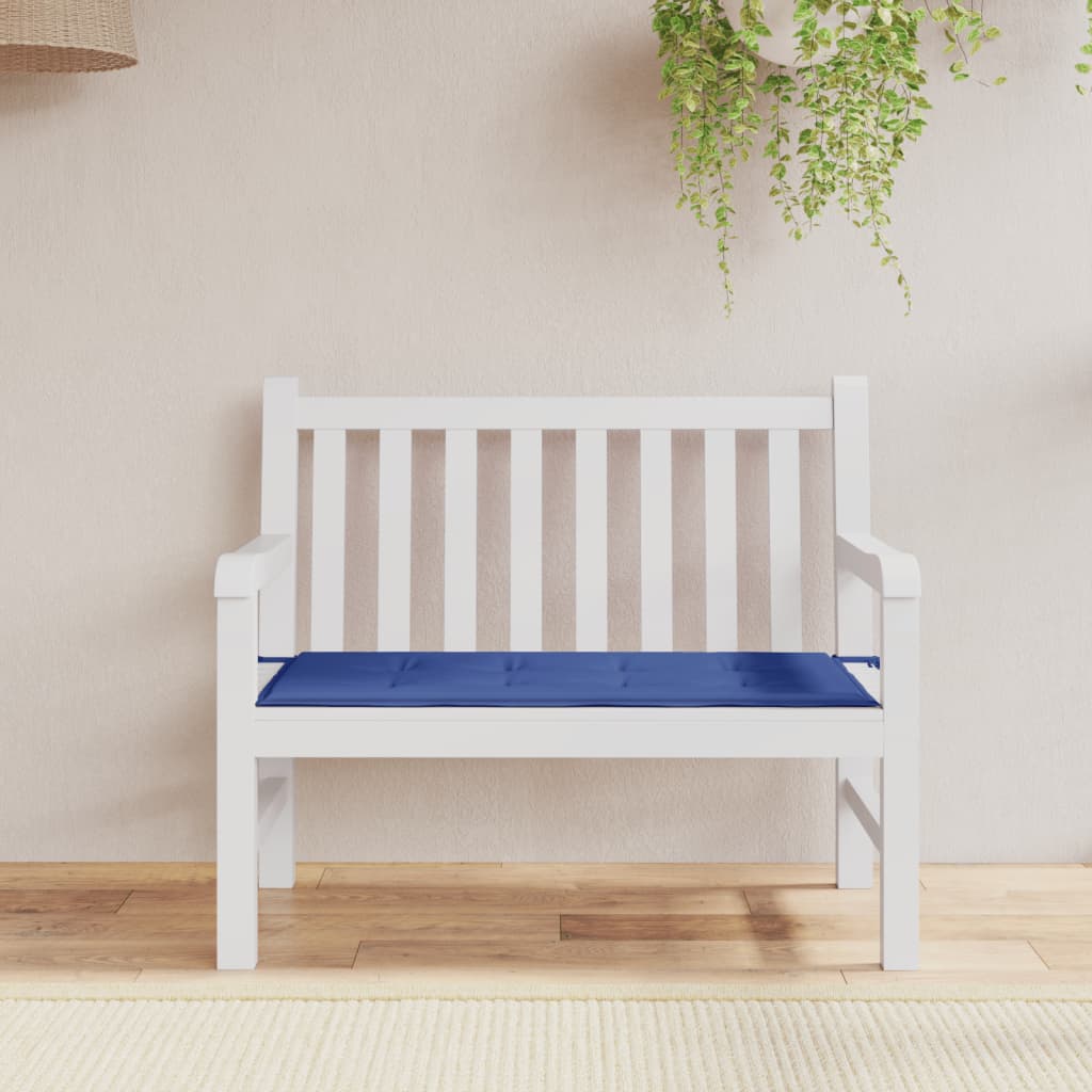 Vidaxl Garden Bench Poduszka 100x50x3 Cm Oxford Fabric Blue