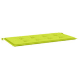 Vidaxl Garden Bench Kissen 100x50x3 cm Oxford Stoff hellgrün