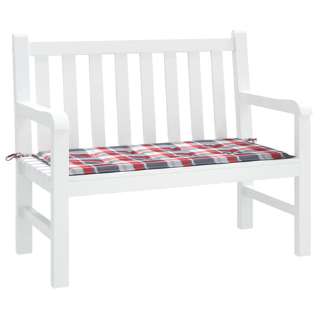 Vidaxl Gartenbank Kissen 100x50x3 cm Oxford Stoff Diamond Muster rot