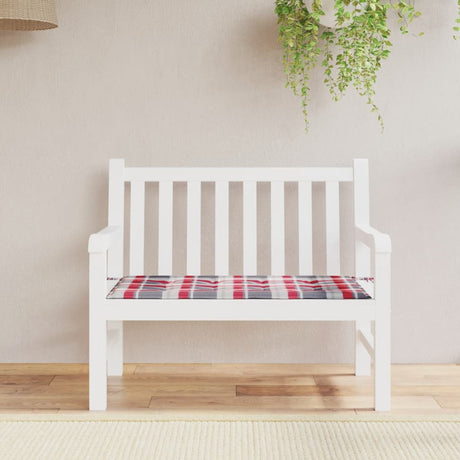 Vidaxl Gartenbank Kissen 100x50x3 cm Oxford Stoff Diamond Muster rot